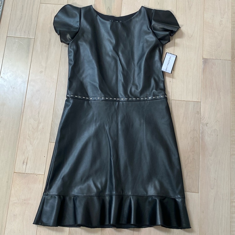 Dolls & Divas black leather dress